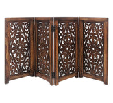 IRONGATE wooden foldable gate assembly showing sturdy four-panel construction for convenient room separation.
