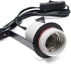 iRuiZhe heat lamp holder ceramic socket withstands high temperatures for durable reptile heating.