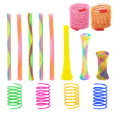 ISMARTEN 42-piece cat spring toys set pack for engaging kitten play and exercise.