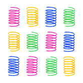 ISMARTEN cat spring toy 120-pack in bright colors for engaging play