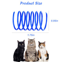 ISMARTEN cat spring toy strong plastic construction resists playful bites.