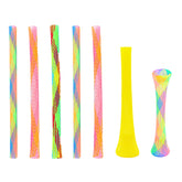 ISMARTEN cat spring toys 48-pack tubes closeup for interactive play and enrichment.