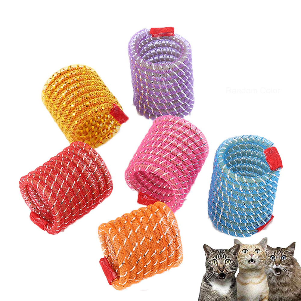 ISMARTEN pet springs toy in random colors for engaging interactive play and exercise.