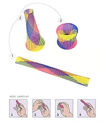 ISMARTEN plastic spring coils closeup highlights durable material for prolonged play sessions.