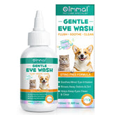 ISUNRISE eye wash drops bottle demonstrates gentle daily eye care for pets.