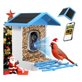 isyoung smart bird feeder camera front view showing crisp 2.5K footage for eager birdwatchers