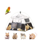 ITANDME hamster camping tent hideout setup shows compact, inviting shelter for small pets.