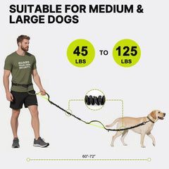 ITNAST hands free leash reflective stitching boosts visibility in low light