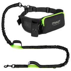 ITNAST hands free leash with padded waist belt for comfortable long walks