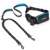 ITNAST hands-free double-dog leash waist-belt provides ergonomic support for comfortable long walks