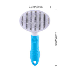 itPlus cat grooming brush stainless steel bristles for safe deshedding