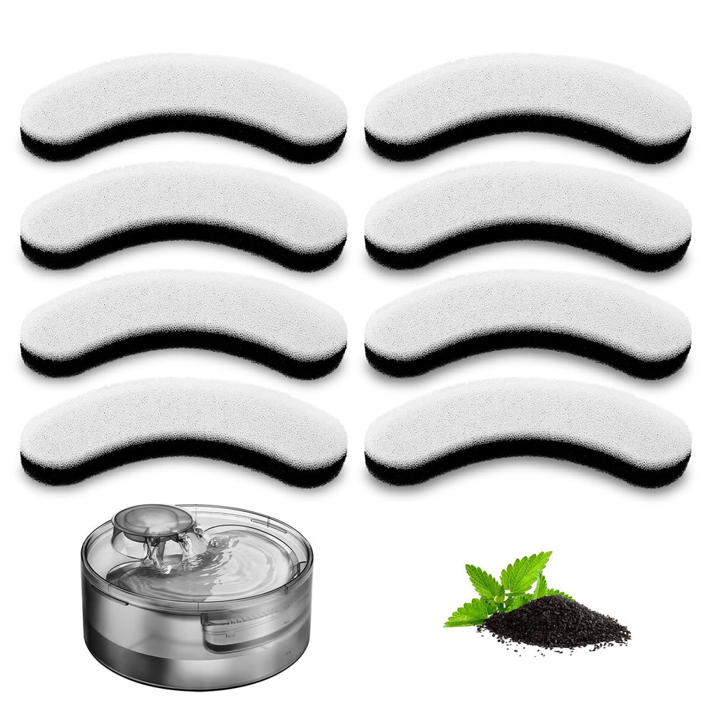 ITSCUTE df10-df30 compatible filter pack for eight cat fountain filters for fresh water.