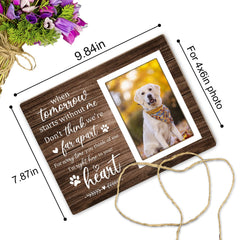Itsoly Pet Memorial Frame side profile—sleek design for living room displays