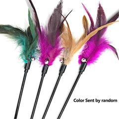 IUHKBH cat teaser wand bell heightens sound for alert interactive play.