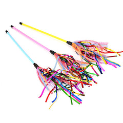 IUHKBH Tinsel Cat Wands bright-colors attract attention for curious felines.