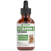 iVitamins Vitamin E for Dogs bacon bottle supports skin and coat health