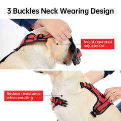 IVY&LANE No Pull Harness soft handle adds comfortable grip on walks.