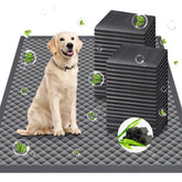iweepet upgraded charcoal puppy pad-xxl-36x36 front view for easy training surface