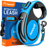 IWOOFI retractable leash 16.4ft in action providing controlled, comfortable walks
