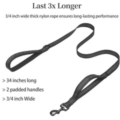 iYoShop leash padded handle provides comfortable grip for long walks.