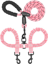 iYoShop dual dog leash with 360° swivel enables smooth, tangle-free walks for two dogs.