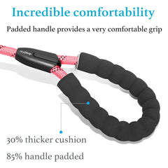iYoShop dual dog leash comfort handles reduce rope burn during long walks