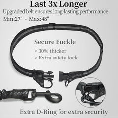 iYoShop Hands Free Dog Leash waist-strap design keeps phone accessible while running.