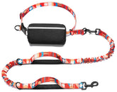 iYoShop hands-free dog leash zipper pouch ready for easy essentials while walking.