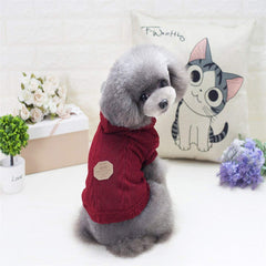 Izefia Rdc dog sweater hoodie side view shows snug cuffs and stylish warmth.