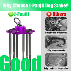 J-Paujii 360-degree swivel ball head prevents tangles for unrestricted play.