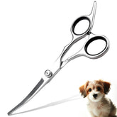 Jaasuee dog grooming scissors curved rounded tips for safe face trimming