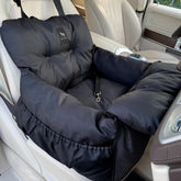 Jacko & Co Premium Dog Car Seat front view for secure, cozy travel with small dogs.