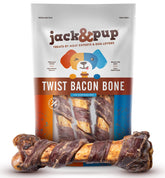 Jack&Pup pork femur bone for large dogs—long-lasting chew for aggressive chewers.