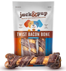 Jack&Pup pork femur bone for large dogs—long-lasting chew for aggressive chewers.