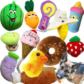 Jalousie 12-pack dog squeaky toys bundle for small and medium dogs for interactive play.