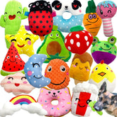 Jalousie 18 pack dog squeaky toys variety set for engaging play and noise stimulation
