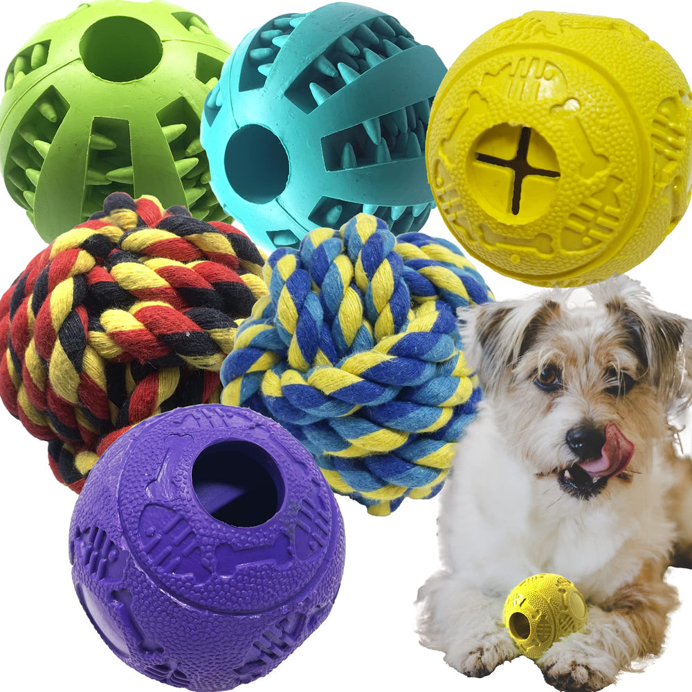 Jalousie dog puzzle balls packaging showing colorful set for playtime