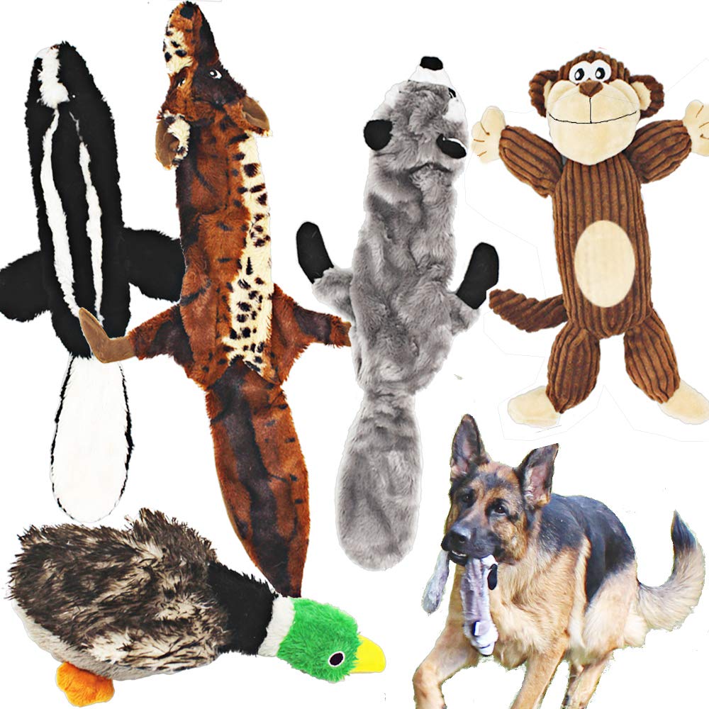 Jalousie dog squeaky toy raccoon no-stuffing for engaging fetch and chew sessions