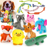 Jalousie osito peluche con silbato para perros, juego suave y duradero.