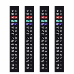 JANSAMN aquarium thermometer strip adhesive back enables quick tank mounting.