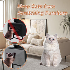 Jaolee furniture protector thick vinyl close-up shows durable shield against sharp claws