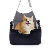 Jaoul Dog Booster Seat memory foam elevated cushion for comfortable car rides.