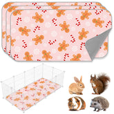 JarThenaAMCS candy cane gingerbread pattern close-up pad steps up festive pet care