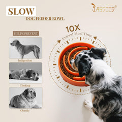 JASGOOD bowl features non-slip base to prevent sliding during eager eating.