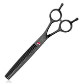 Jason 7.5-inch thinning scissor for precise pet grooming with 37 teeth thinning blade.