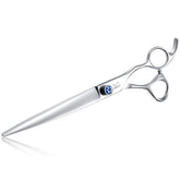 JASON 8-inch straight grooming scissors handle close-up for precise trimming