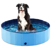 Jasonwell foldable dog pool folded compactly for storage and travel