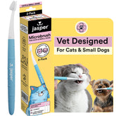 Jasper Microbrush para gato con cabezal delgado facilita cepillado dental.