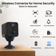 Javiscam 4K night vision with 120-degree wide view for all-angle coverage