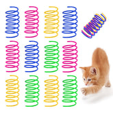 JCSHIMO 130-pack cat spring toy, colorful coils for indoor play and chasing